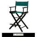 Casual Home Casual Home 220-02-021-32 24 in. Directors Chair Black Frame with Hunter Green Canvas 220-02/021-32